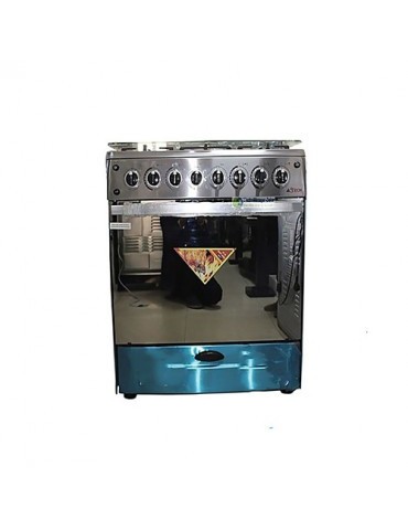 CUISINIÈRE ASTECH 5 FEUX INOX 80X60 80 MIS